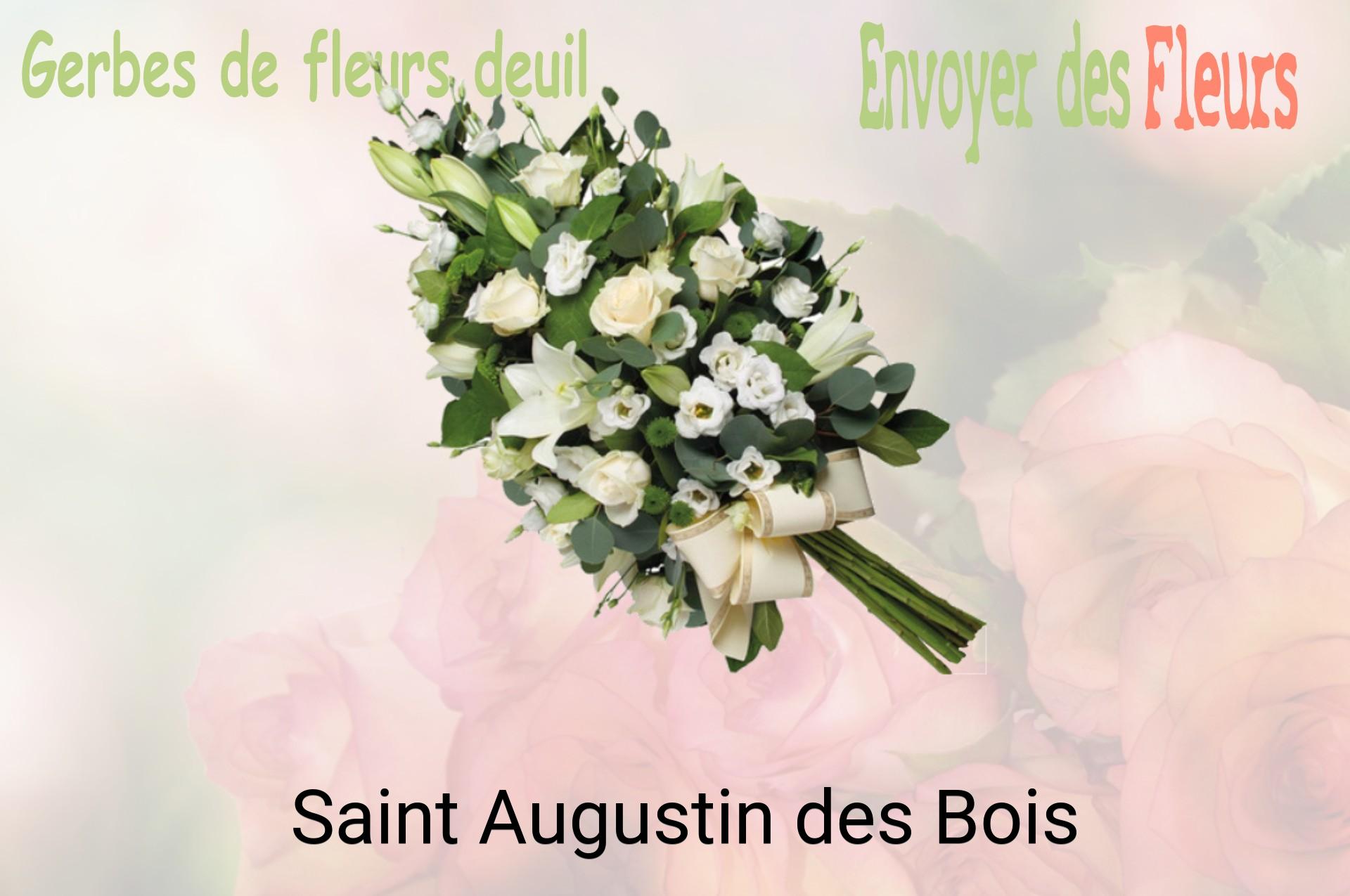 Gerbe de fleurs de deuil livrée à Saint-Augustin-des-Bois